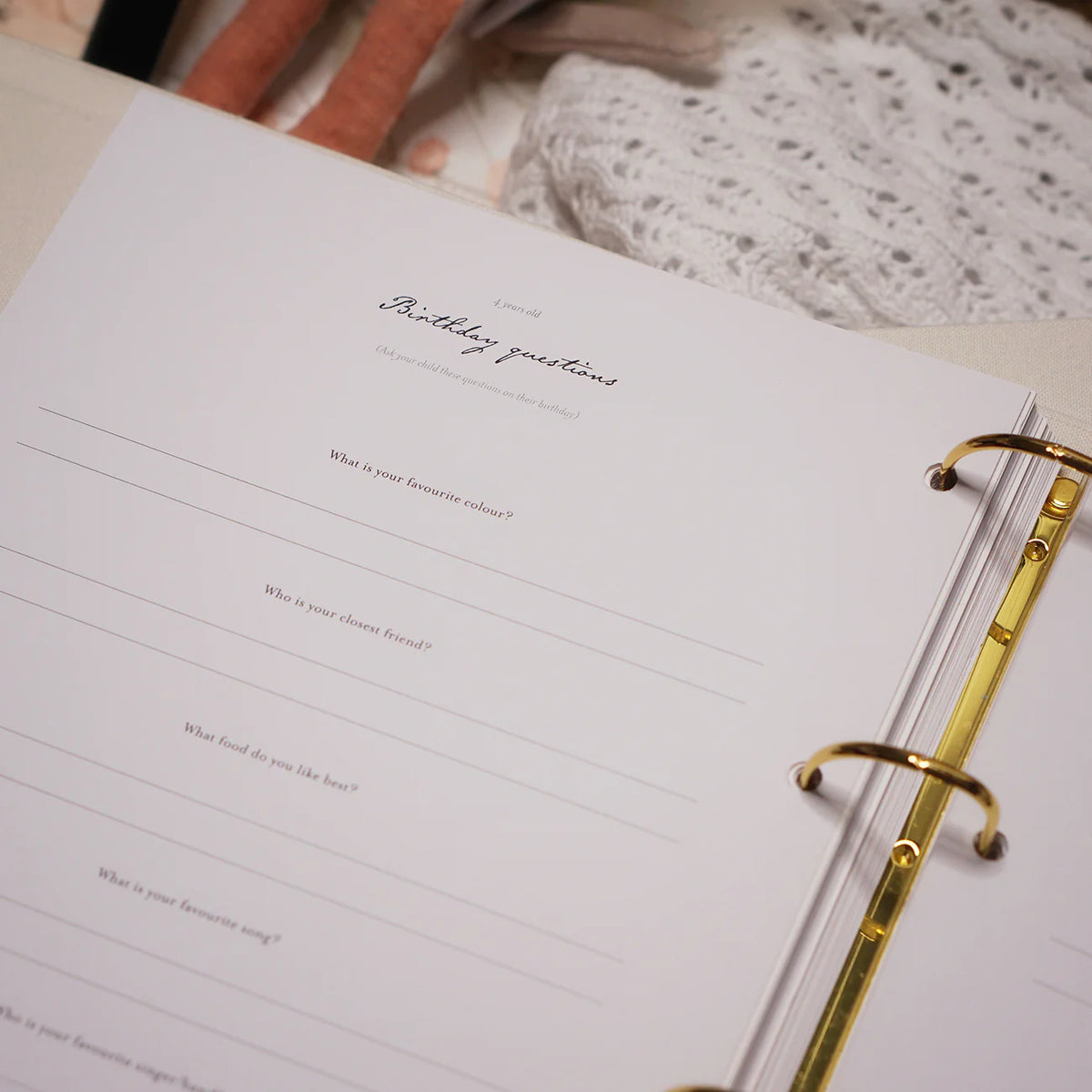 Bebé Baby Journal | Keepsake Binder