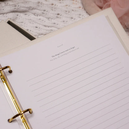 Bebé Baby Journal | Keepsake Binder