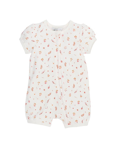 Billie Ditsy Floral Organic SS Zipsuit