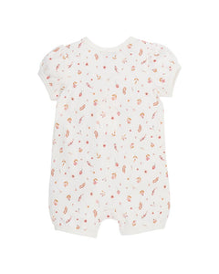 Billie Ditsy Floral Organic SS Zipsuit