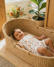 Load image into Gallery viewer, Taylor Organic Floral SS Zip Romper