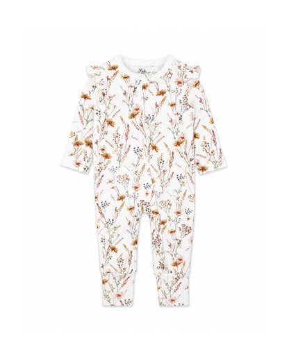 Taylor Organic Floral LS Zip Suit