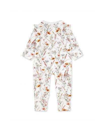 Taylor Organic Floral LS Zip Suit