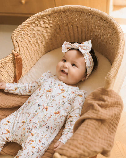 Taylor Organic Floral LS Zip Suit