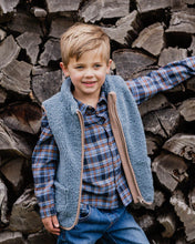 Load image into Gallery viewer, Blue Sherpa Vest