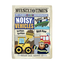 Load image into Gallery viewer, Noisy Vehicles Crinkly Cloth Book