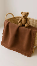 Load image into Gallery viewer, Heirloom Knit Blanket | Chocolate