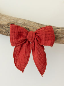 Cotton Bow | Christmas Red