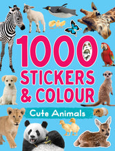 Load image into Gallery viewer, 1000 Stickers &amp; Colour - Cute Animals