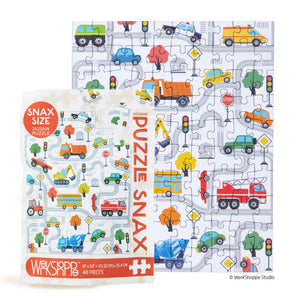 48pc Snax Puzzle | Trucks and Transportation