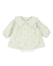 Load image into Gallery viewer, Orchard Bloom Emb. Stripe Overlay Dress