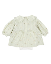 Load image into Gallery viewer, Orchard Bloom Emb. Stripe Overlay Dress