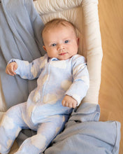 Load image into Gallery viewer, Blue Cloud Jacquard LS Onesie