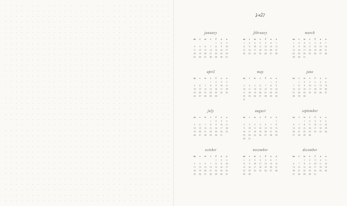 2027 Planner | Signature | Vertical Weekly | Clover