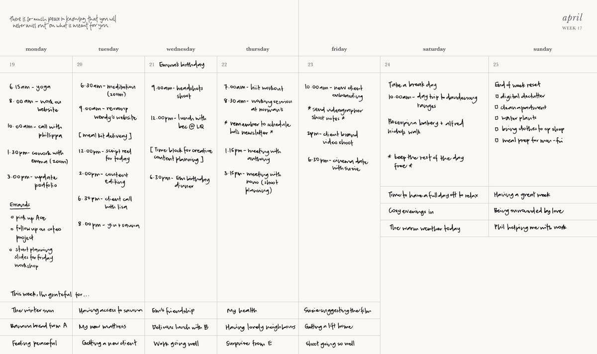2027 Planner | Signature | Vertical Weekly | Clover