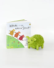 Load image into Gallery viewer, Where Is The Green Sheep? Large Green Sheep Toy and Book Set