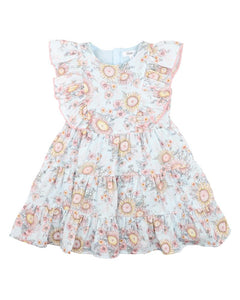 Abby Print Tiered Dress SIZE 6YR