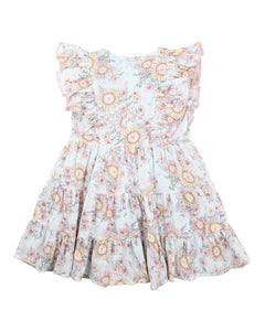 Abby Print Tiered Dress SIZE 6YR