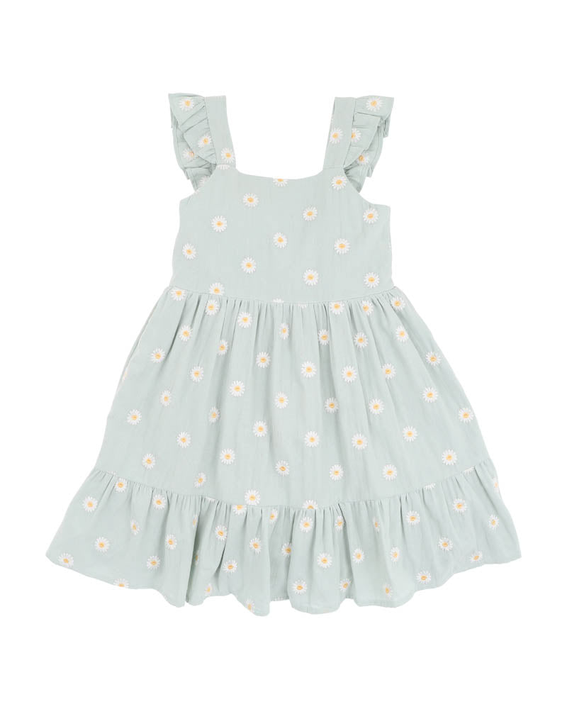 Tess Embroidered Daisy Dress
