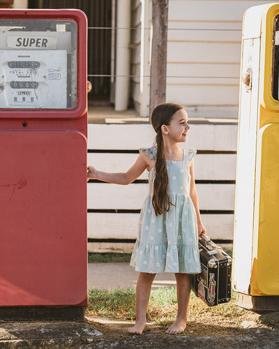Tess Embroidered Daisy Dress