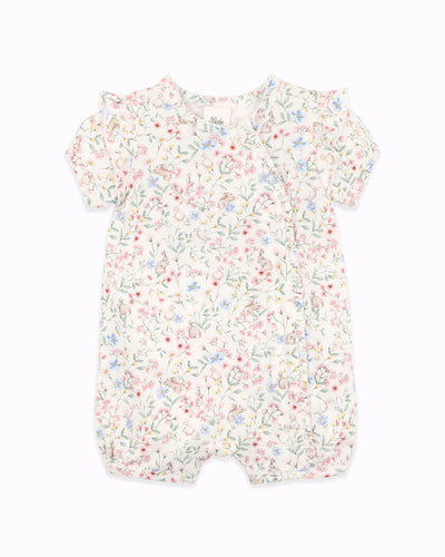 Bonnie Organic SS Zip Romper