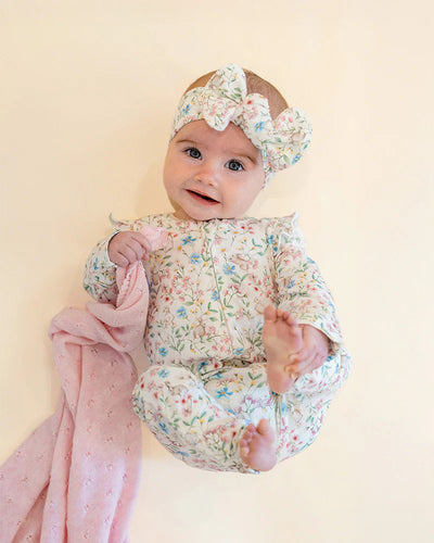 Bonnie Organic LS Zip Romper