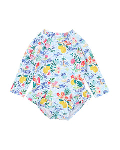 Addison Print LS Sunsuit 000-2YR