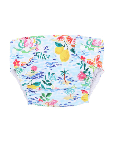 Addison Print Aqua Nappy