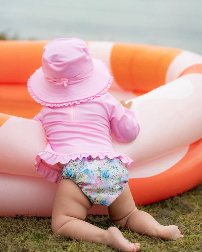 Lula Print Aqua Nappy