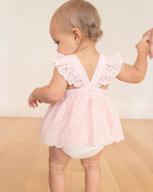 Chelsea Broderie Overlay Bodysuit