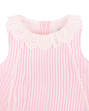 Load image into Gallery viewer, Willa Stripe Lace Collar Bodysuit