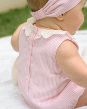 Load image into Gallery viewer, Willa Stripe Lace Collar Bodysuit