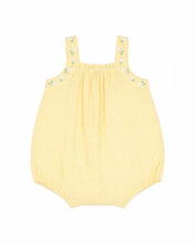 Load image into Gallery viewer, Libby Check Romper w Emb. Straps