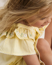 Load image into Gallery viewer, Libby Check Dress with Emb. Yoke