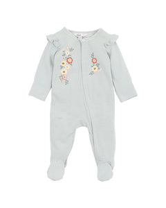 Lyla Stripe LS Zip Onesie