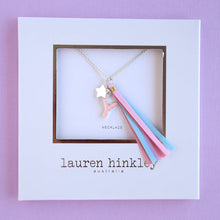 Load image into Gallery viewer, Pink Glitter Initial Necklace