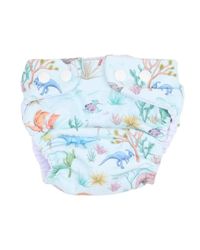 Denver Print Aqua Nappy