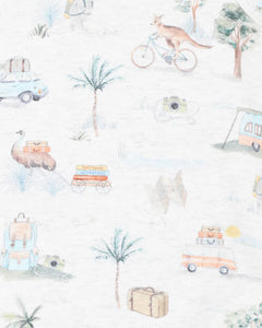 Ivan Print SS Zip Romper