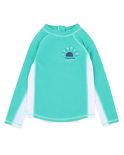 Load image into Gallery viewer, Teal Green LS Rash Top