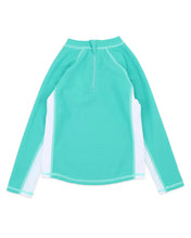 Load image into Gallery viewer, Teal Green LS Rash Top