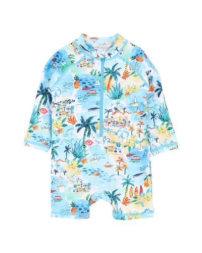 Luca Print LS Rash Suit