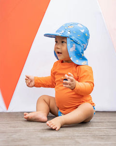 Burnt Orange LS Rash Top