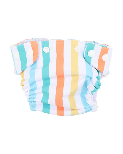 Luca Stripe Aqua Nappy