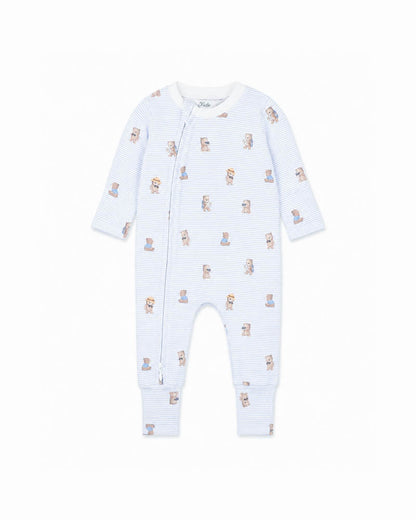 Brady Stripe Organic LS Zip Suit