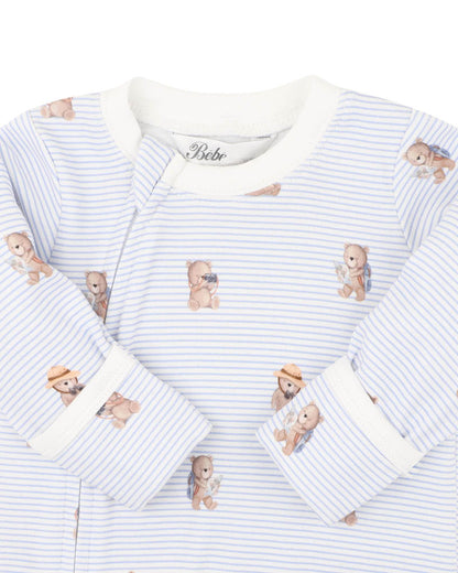 Brady Stripe Organic LS Zip Suit