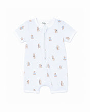 Load image into Gallery viewer, Brady Stripe Organic SS Zip Romper