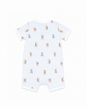 Load image into Gallery viewer, Brady Stripe Organic SS Zip Romper