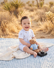 Load image into Gallery viewer, Brady Stripe Organic SS Zip Romper