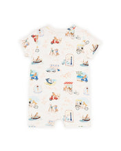 Load image into Gallery viewer, Alexi Organic SS Zip Romper
