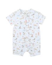 Load image into Gallery viewer, Max Organic SS Zip Romper